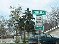 USA - Chelsea OK - Town Sign (16 Apr 2009)